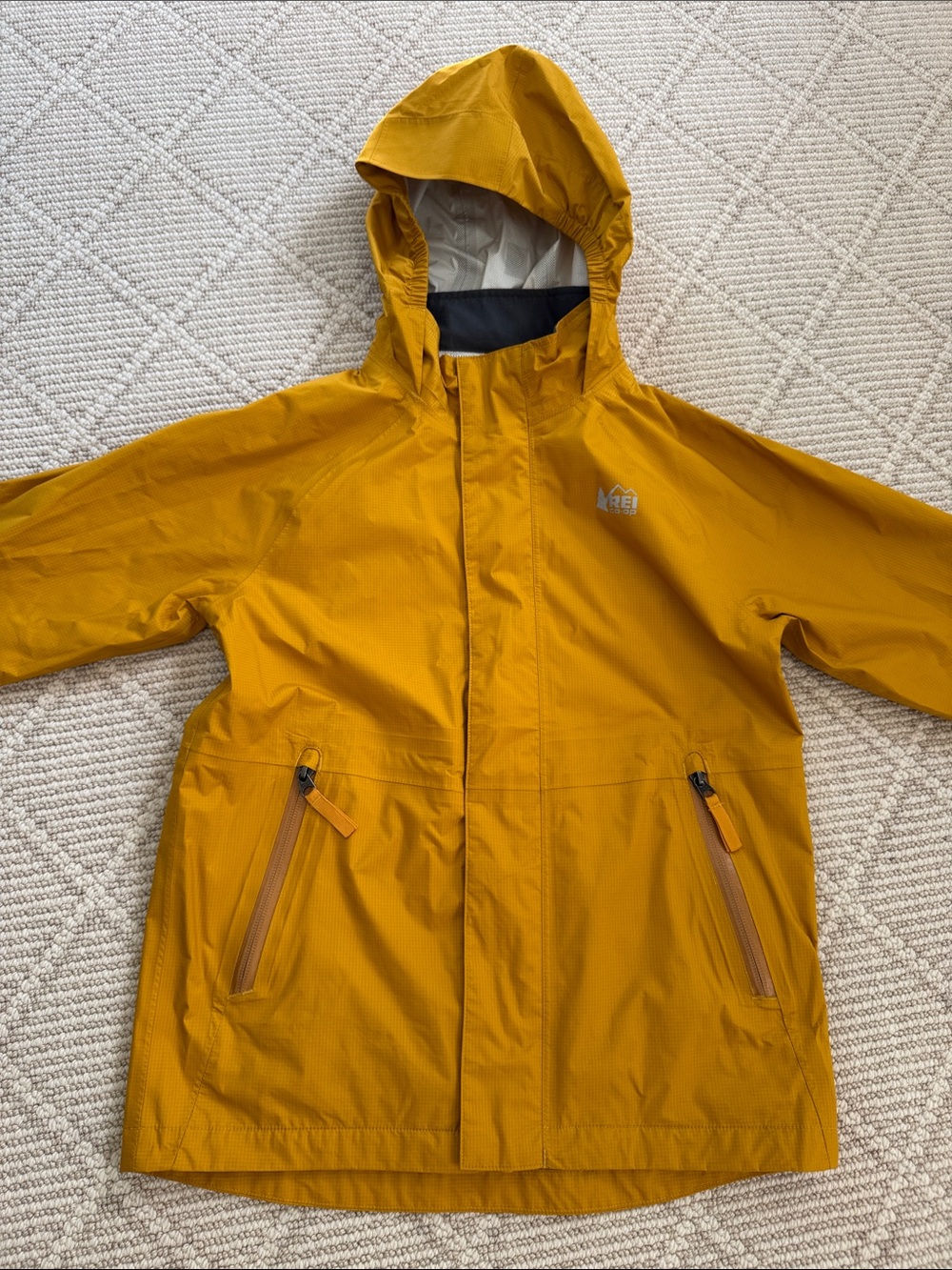 Kids Rainier Rain Jacket - Kids' Size M 10-12 - Yellow